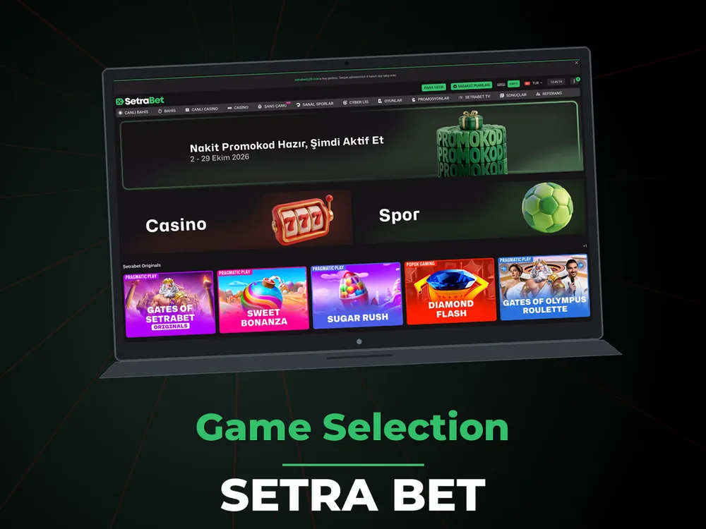 Setra Bet - Game Selection