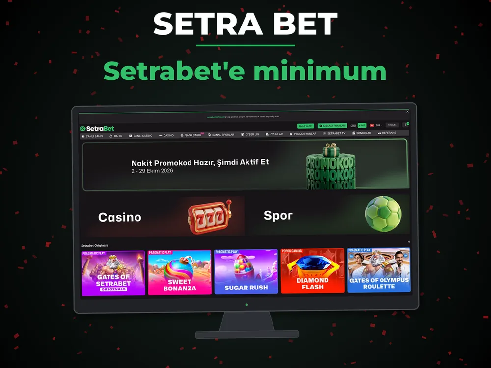 Setra Bet - Setrabet'e minimum