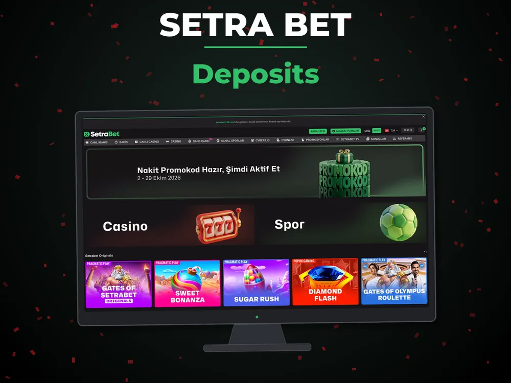Setra Bet - Deposits